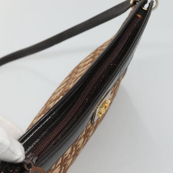 DIOR Trotter Canvas Shoulder Bag Brown - Picture 6 of 12